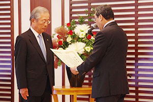 JIRA会長表彰の様子