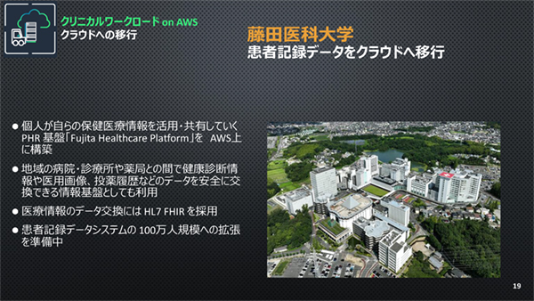 藤田医科大学のPHR基盤「Fujita Healthcare Platform」はAWSで構築